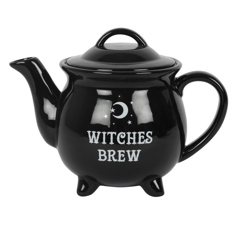 Witches Brew Ceramic Tea Set 4 MUGS + 1 TEAPOT (GIFT BOX)