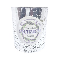 Meditation Crystal Intention Candle - Lavender Infusion - Large