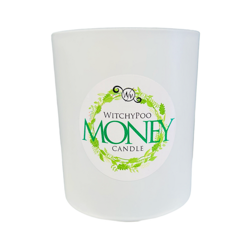 Money Crystal Intention Candle - Mint Infusion - Large