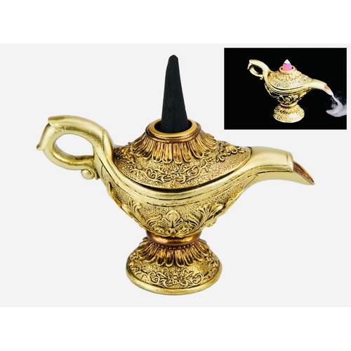 Gold Genie Lamp Backflow Burner