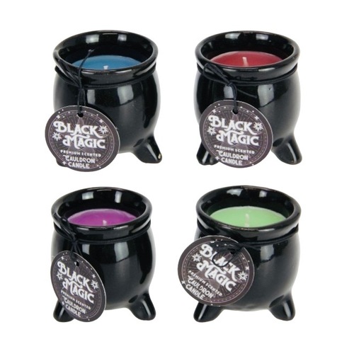 Black Magic Cauldron Candles - 4 Different Types